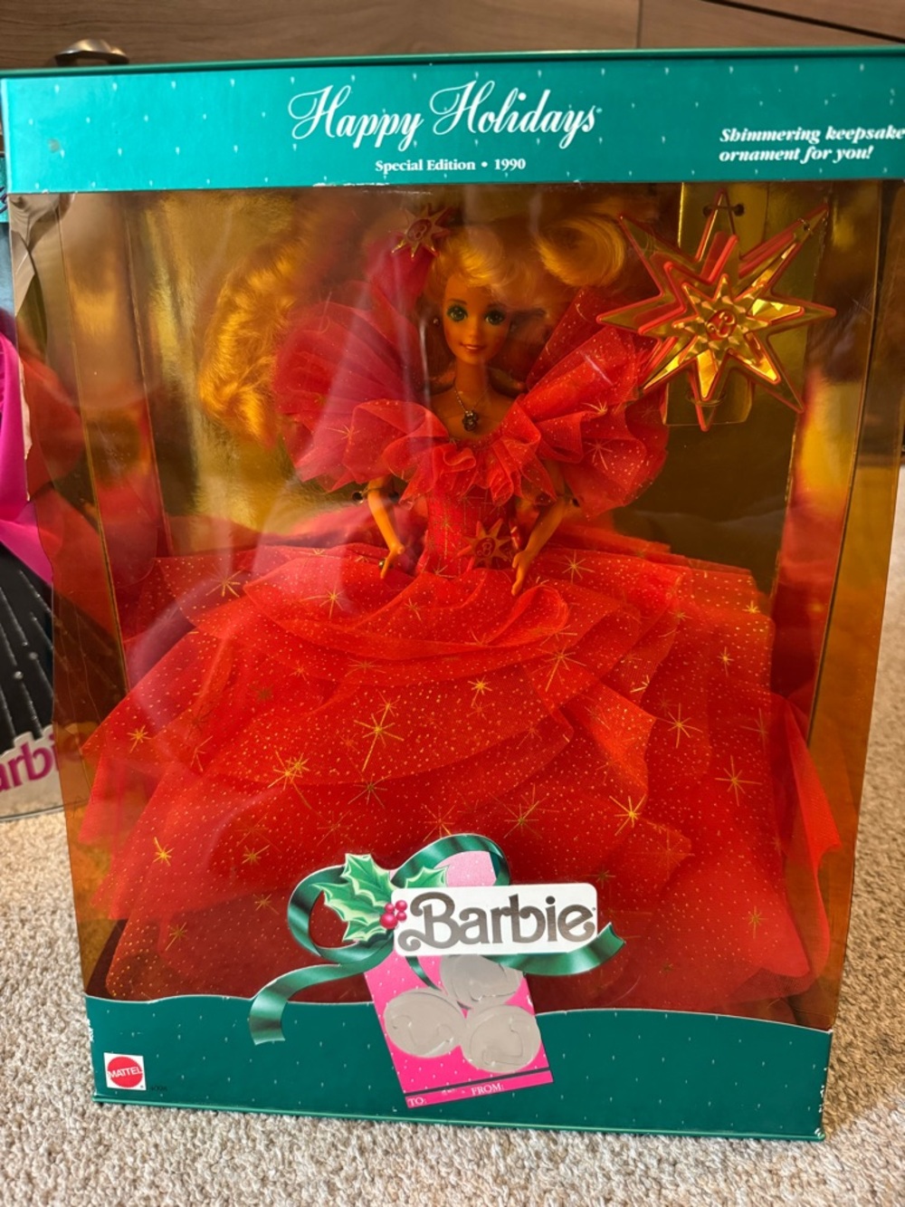 Happy holidays Barbie 1990